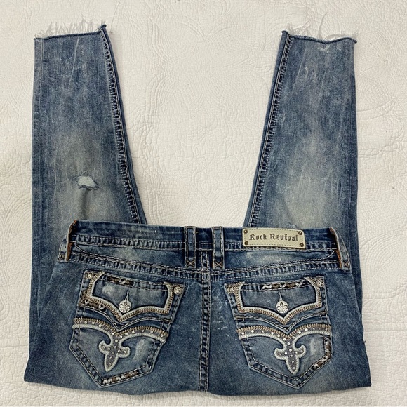 Rock Revival Raven Ankle skinny Size 33 - Picture 10 of 11